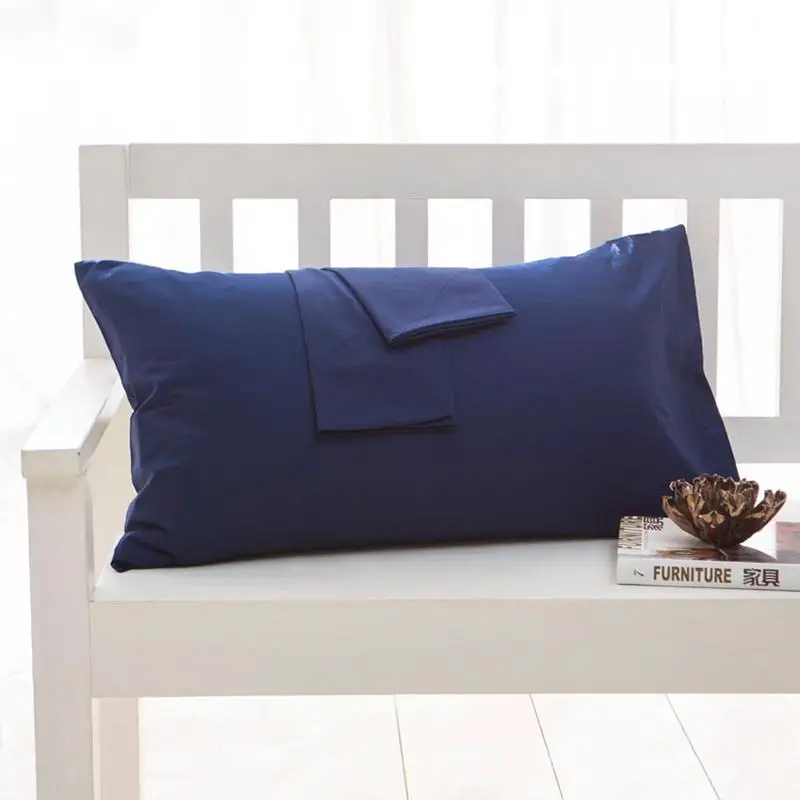 

100% cotton Pillowcase Brief Style solid color Pillow Case For Bedroom Pillow Cover 50x70cm / 50x75cm Free shipping