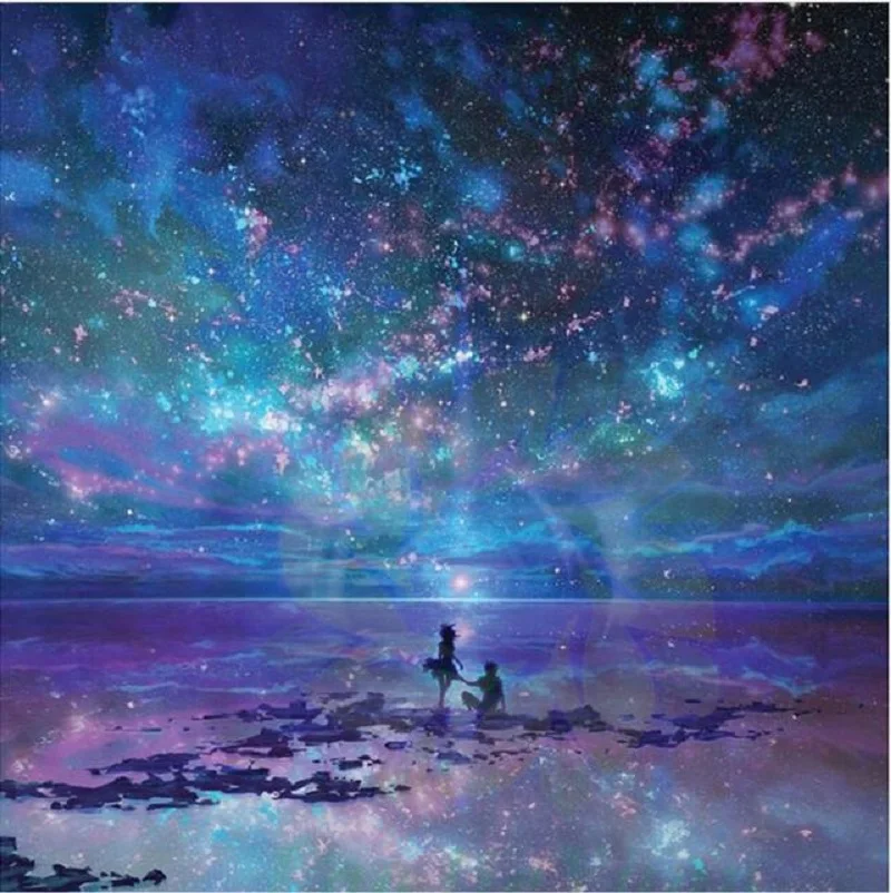 5D звездное ночное небо пейзаж Звездное Дерево DIY кристальная полная Алмазная