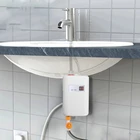 110220 В 3800 Вт безрезервуарный электрический водонагреватель для ванной и кухни Мгновенный водонагреватель дисплей температуры нагревательный душ Универсальный