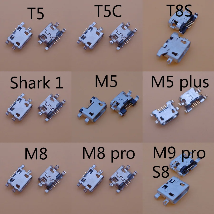 2 5 шт. гнездо разъема зарядки для Leagoo T5 T5C M5 Plus M8 M9 Pro Shark 1 S8 Мини Micro USB|Соединители| |