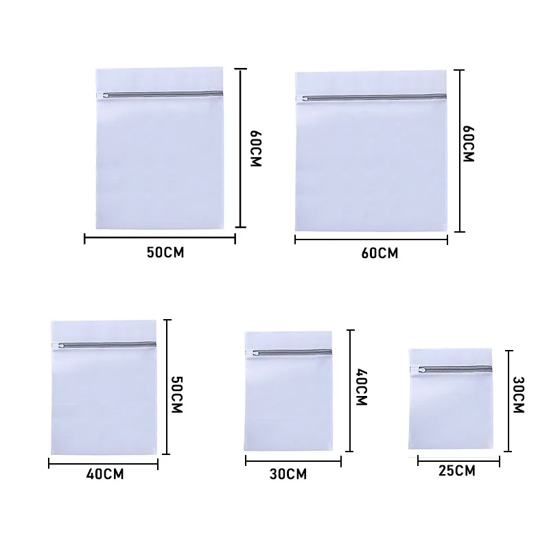 

Gray Zipper Mesh Wash Bags Household Washing Machine Bag For Laundry Underwear Bra Socks Dirty Clothes Organizer Laundry Basket