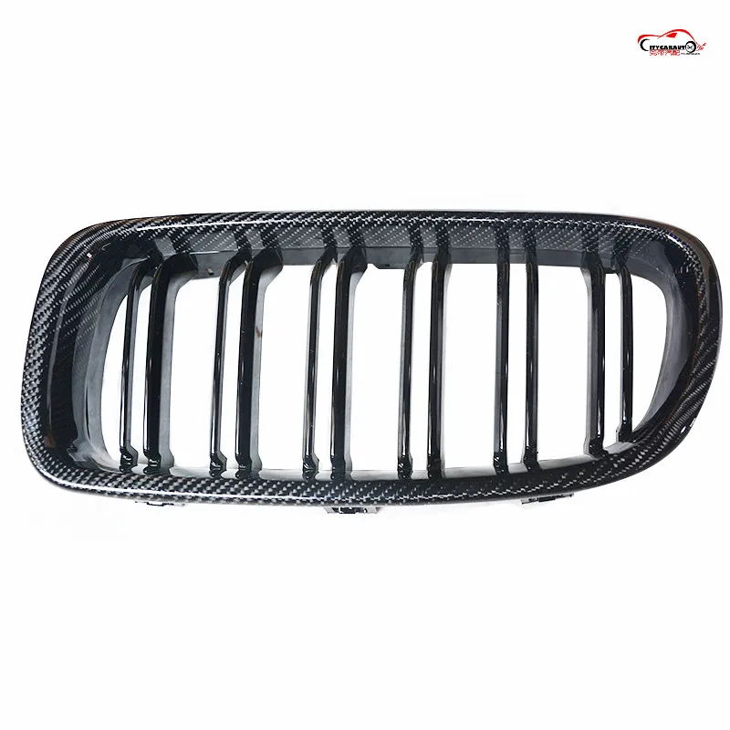 CITYCARAUTO передняя решетка из углеродного волокна гриль двойной планки подходит для