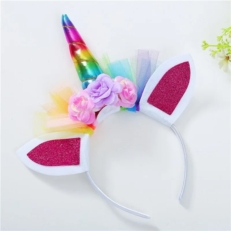 

Hair Bands Tiaras for Hair Child 2020 Unicorn Headband Children Headband Princess Holiday Party Headgear Gift