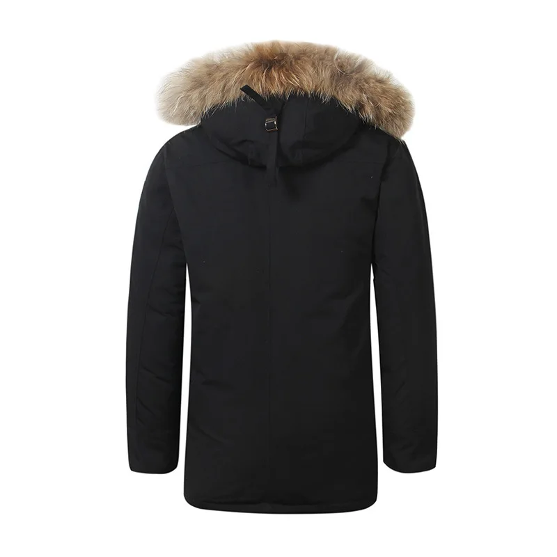 

Down Jacket Canada Trendy Thicken Warm Windproof Waterproof Men Long Section Cold Protection Hardy Comfortable Quality Male