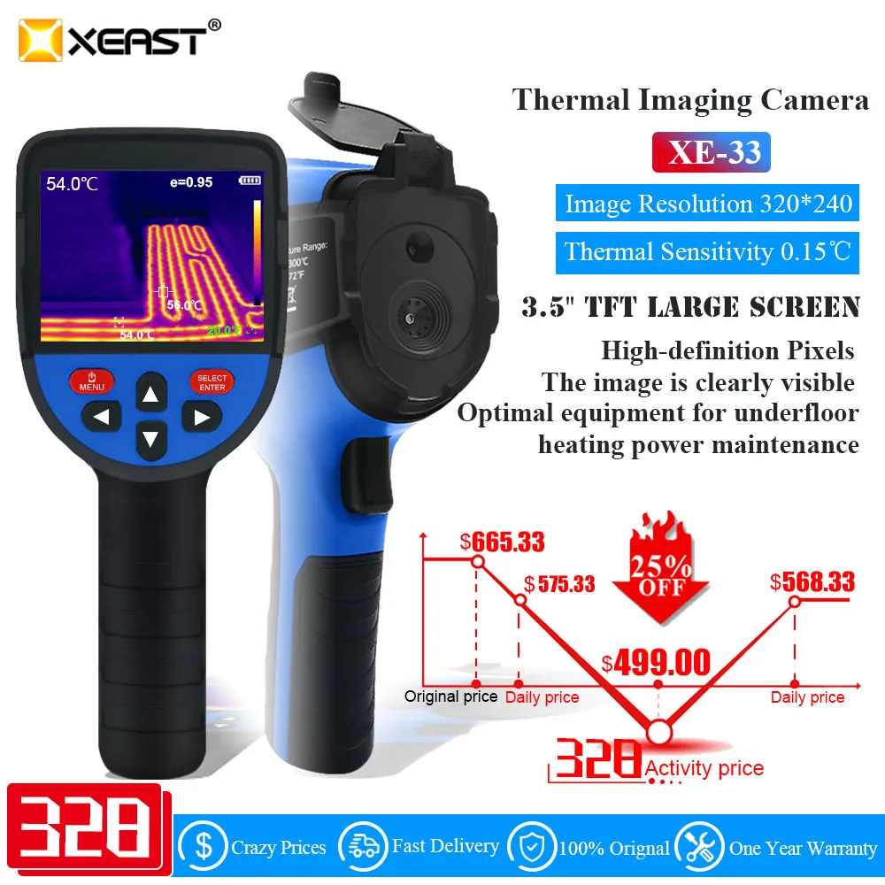 XEAST 2021 горячая Распродажа тепловизор поставляется с USB интерфейсом и 8 Гб XE 26 для