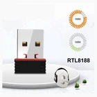 Мини-адаптер Wi-Fi RTL8188, 150 м, USB, беспроводная сетевая карта, 2,4G, USB 2,0, внешний Wi-Fi-приемник для ноутбука, настольного компьютера