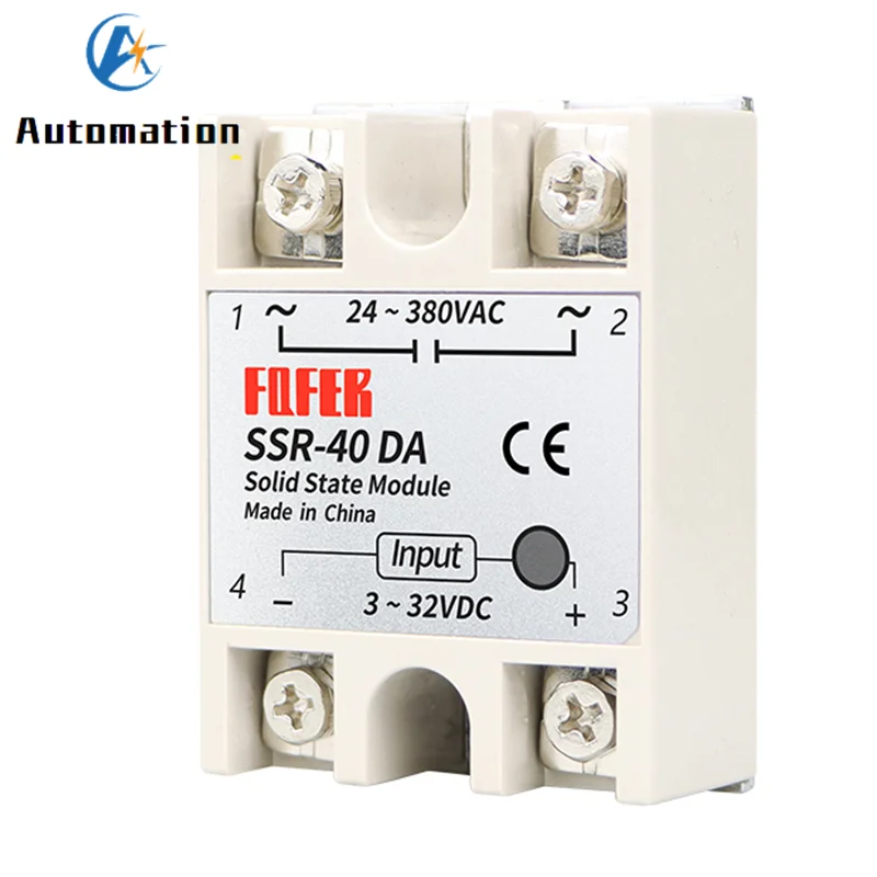 1pcs SSR-40DA 10DA 25DA 40DA 50DA 60DA 70DA 80DA 100DA Solid State Relay Module 3-32V DC Input 24-380VAC 10A-100A | Обустройство дома