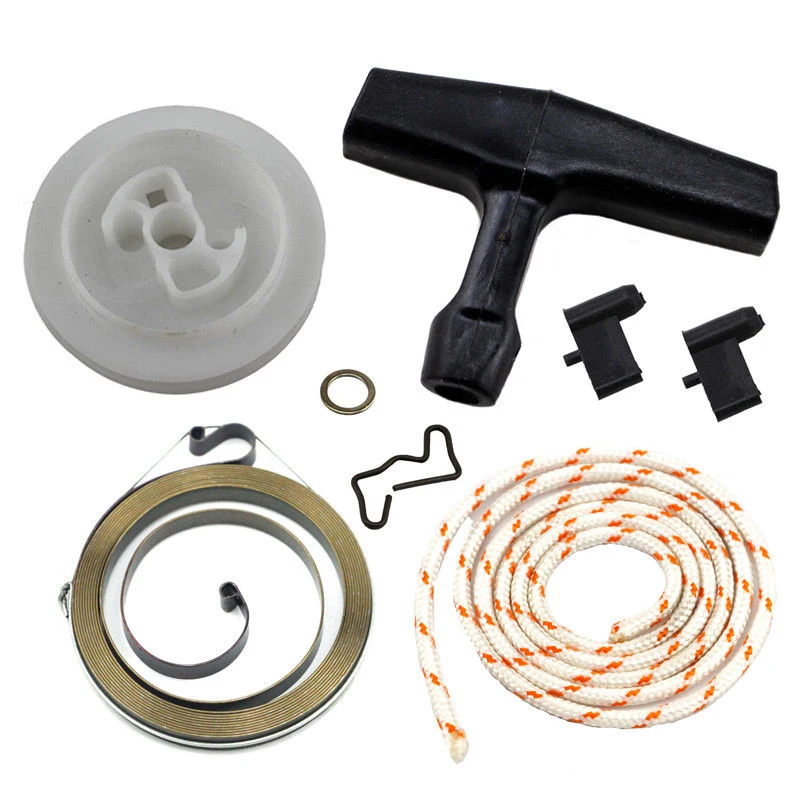 

Recoil Rewind Starter Handle Rope Pulley Spring Kit For Stihl 034 036 044 046 MS340 MS360 MS440 MS460 Chainsaw Accessories