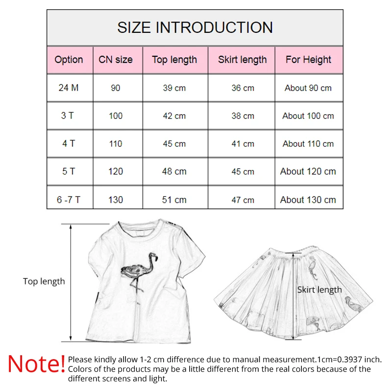 Комплект детской одежды IYEAL для маленьких девочек летняя футболка с коротким