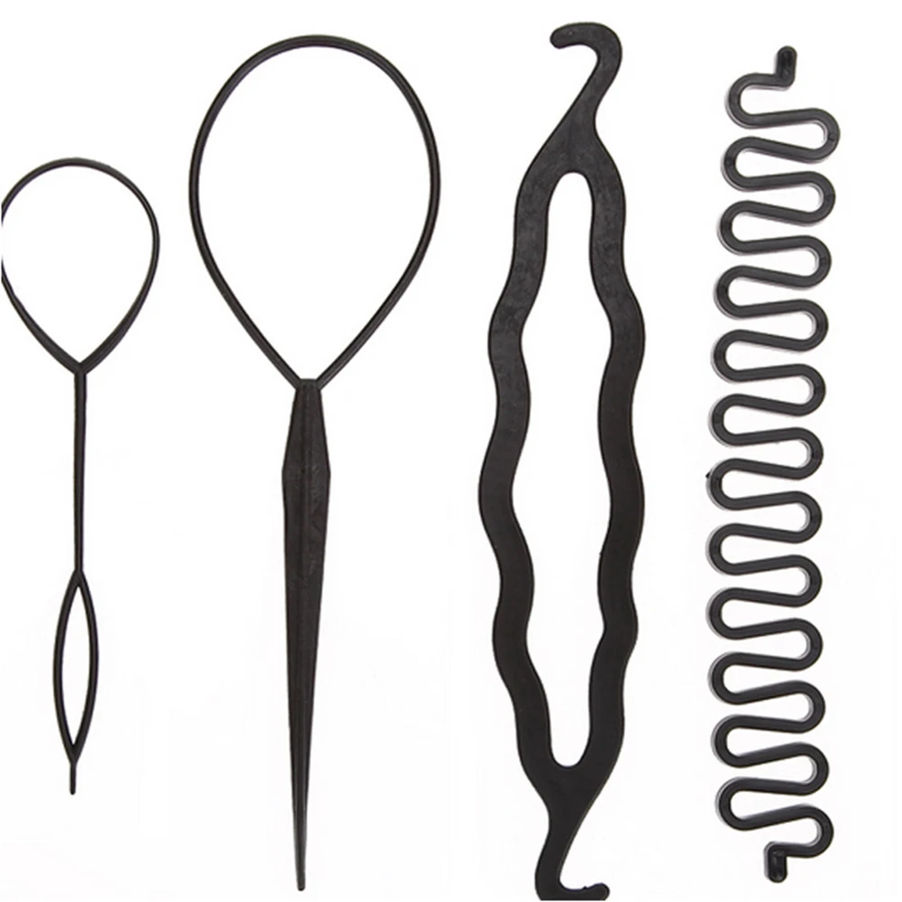 4 шт. набор инструментов для прически конский хвост | Красота и здоровье