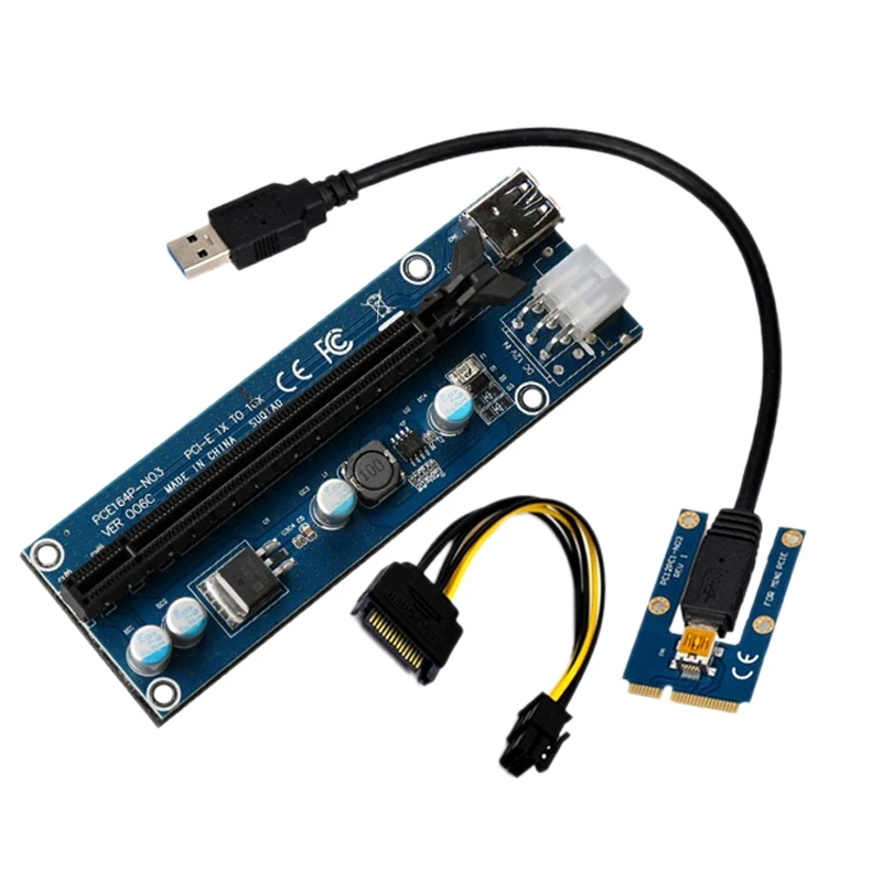 

SQKZ-C8M Mini Pcie to Pci-E ieAdapter Card Extension Cable Suitable for Home, Office, Games