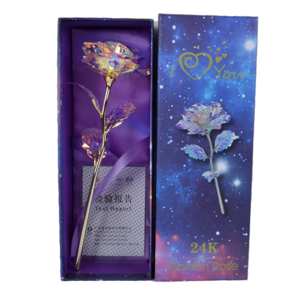 Покрытие из фольги розовое золото роза 24 К креативный подарок на день Святого