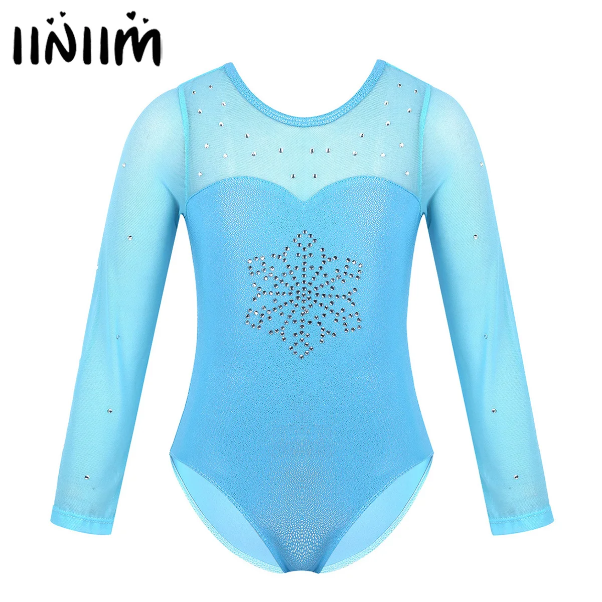 Детские танцевальные костюмы iiniim с голографическим рисунком балерины снежинки