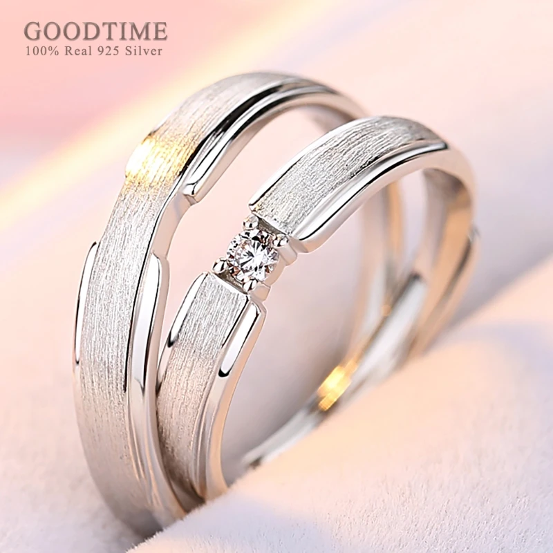 Классические кольца из чистого 100% стерлингового серебра 925 пробы свадебные с