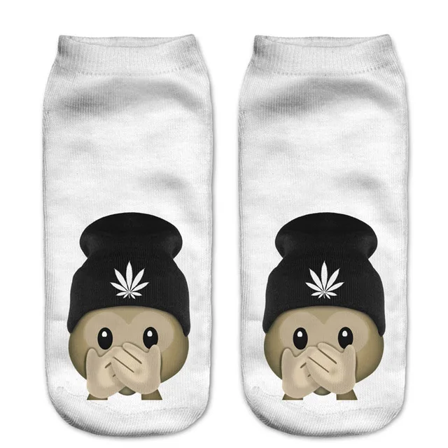 4 Модные Милые 3D Носки с рисунком крутой обезьяны Sox женские носки Chaussette Animal Веселая 3D-печать носки до лодыжки унисекс художественные носки - Цвет: 4