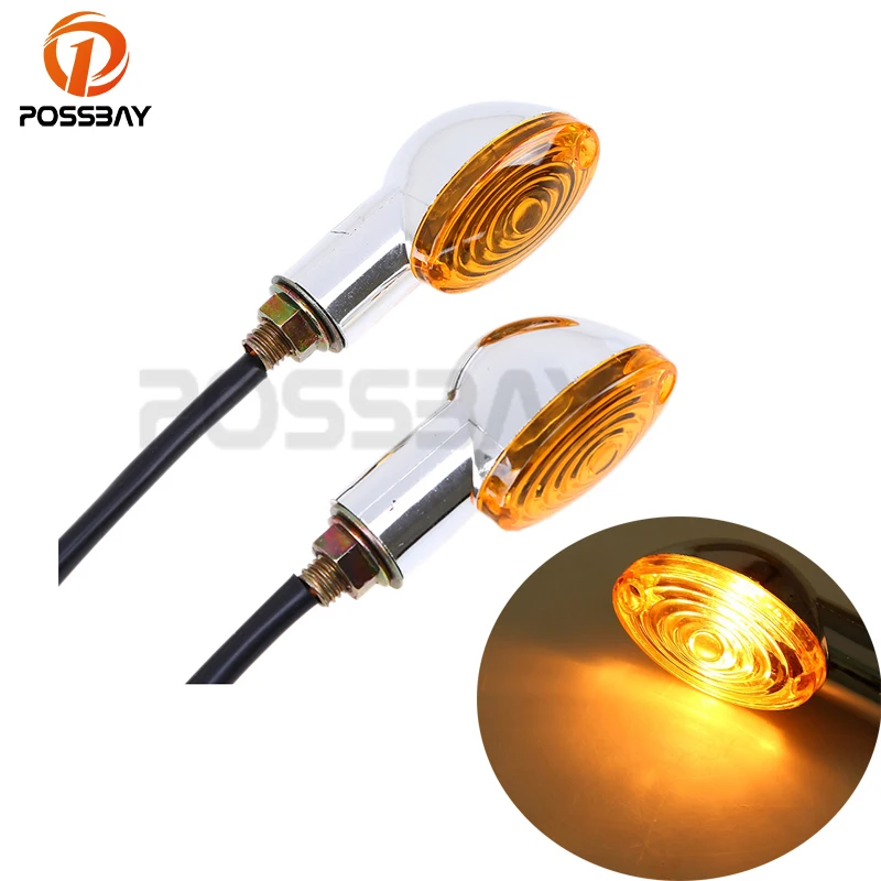 Универсальный указатель поворота POSSBAY для мотоцикла индикатор Yamaha Suzuki Harley Honda