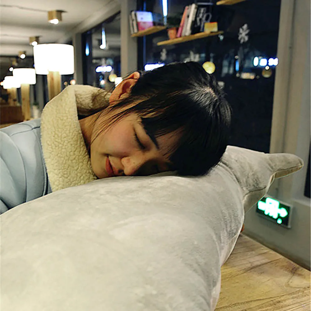 Подушка супер милая мягкая игрушка для дивана сиденья плюшевая задняя тень кошка