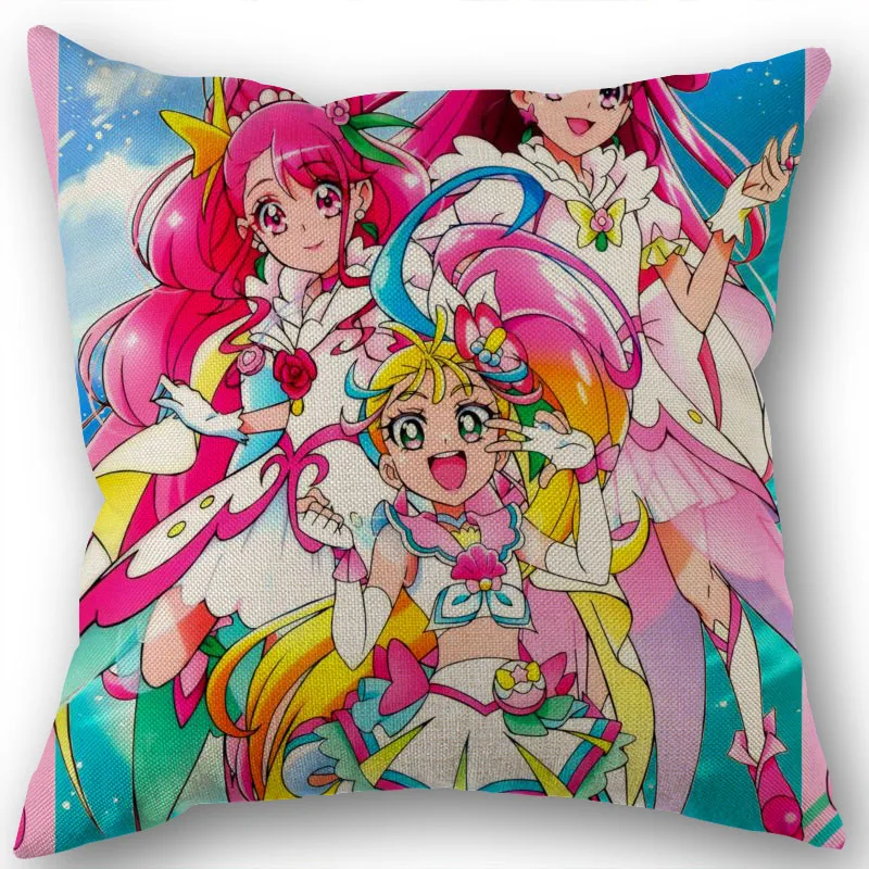 

Anime Tropical-Rouge! Precure Pillow Covers Cases Cotton Linen Zippered Square Decorative Pillowcase Outdoor,Office,Home Cushion