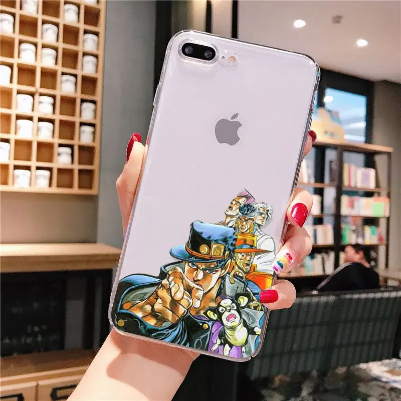 Yinuoda JoJo's Необычные Приключения прозрачный ТПУ чехол для телефона iPhone X XS MAX 6 6s 7