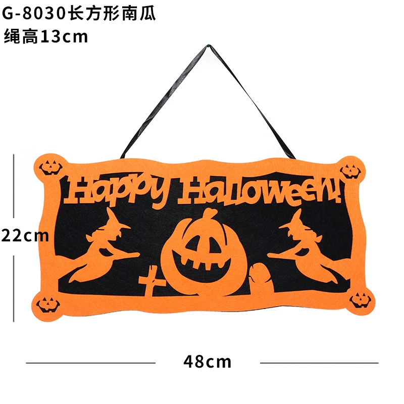 Подвесное украшение для Хэллоуина Нетканая подвеска в виде тыквы летучей мыши