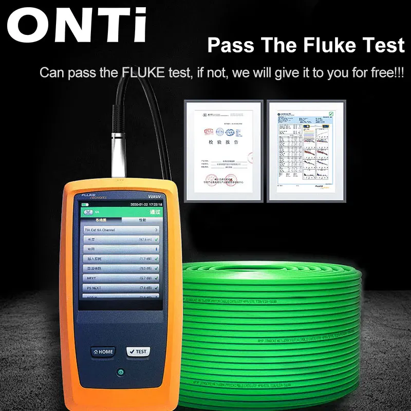 ONTi RJ45 CAT8 экранированный кабель 40 Гбит/с 2000 МГц S/FTP монтажный 22AWG бескислородная