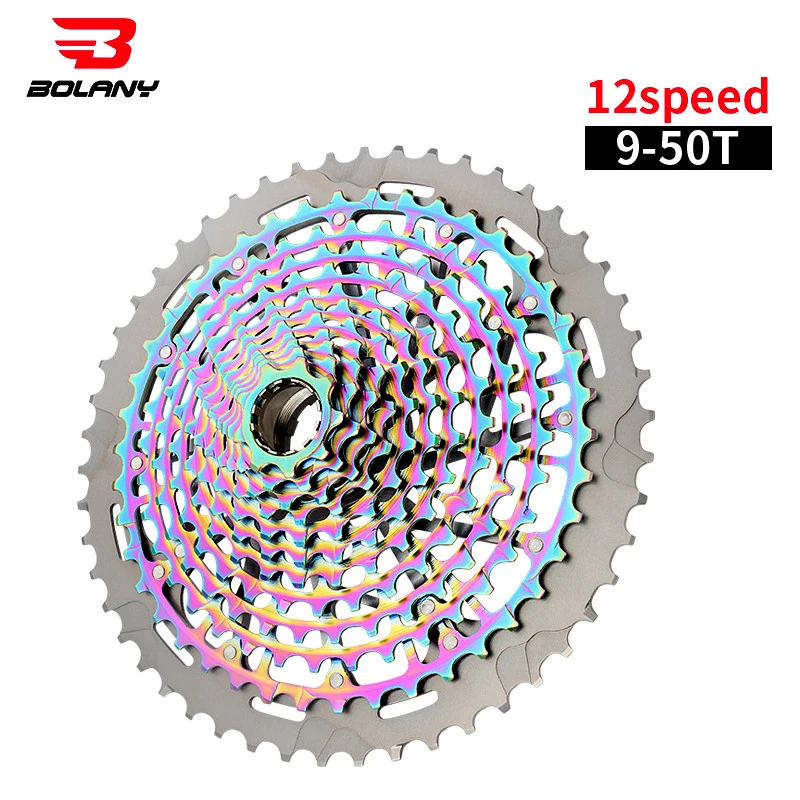 Новая BOLANY XD 12 скоростная кассета MTB 9-50T горный велосипед свободного хода 12 S уровень соревнований Сверхлегкий 375 г маховик вакуумное покрытие