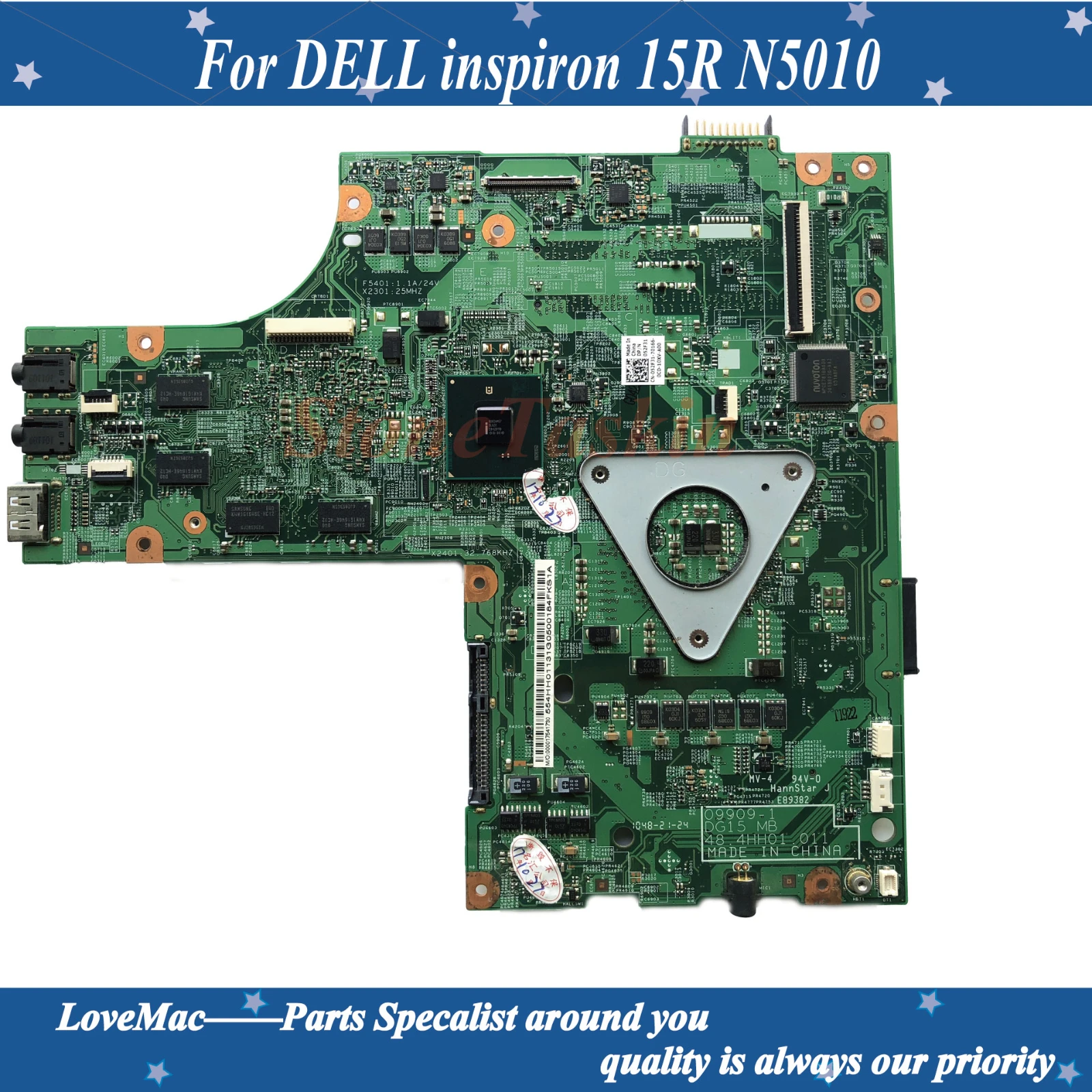 Высокое качество CN 052F31 для DELL inspiron 15R N5010 Материнская плата ноутбука 48.4HH01.011 52F31 HM57