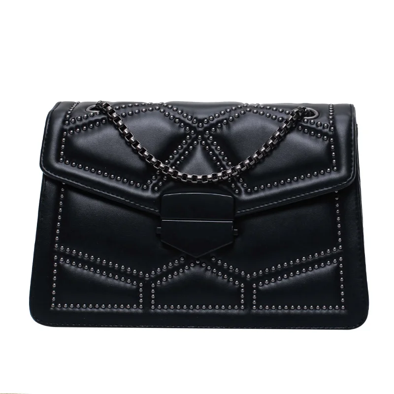 Женские роскошные сумки с заклепками и цепочкой маленькие через плечо для женщин