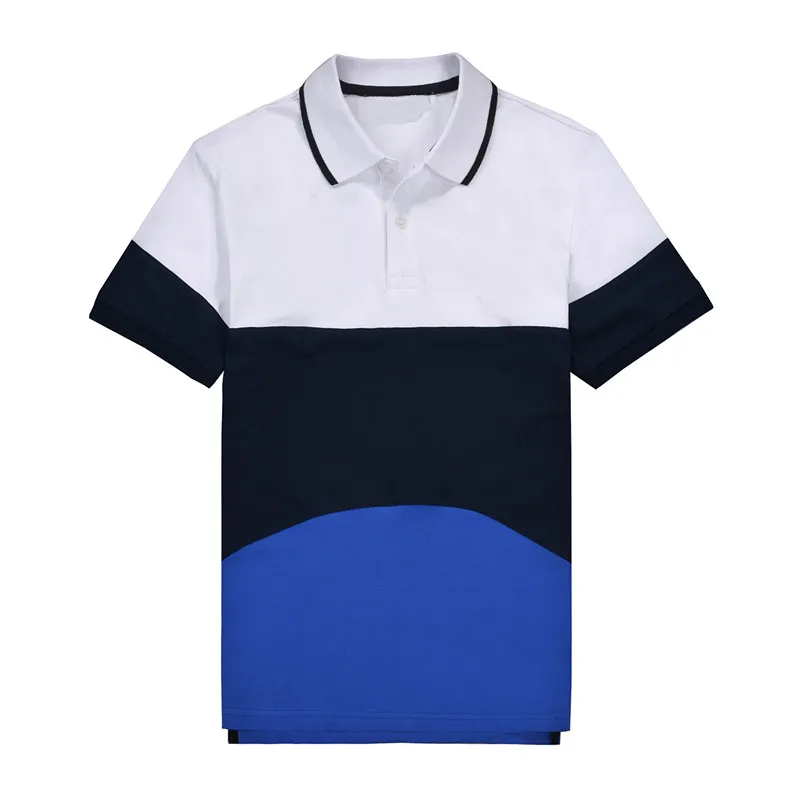 

High quality colorblock male short sleeve crocodile polo shirts summer 100% cotton casual polo shirt for men fashion polo homme