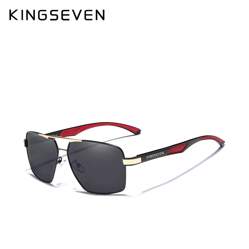 KINGSEVEN бренд, дизайнерские мужские очки, поляризационные солнцезащитные очки с зеркальным покрытием, мужские очки, аксессуары для мужчин