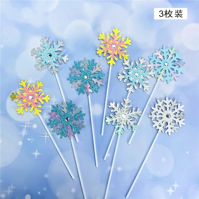 Топпер для рождественского кекса золотистый серебристый с излучением