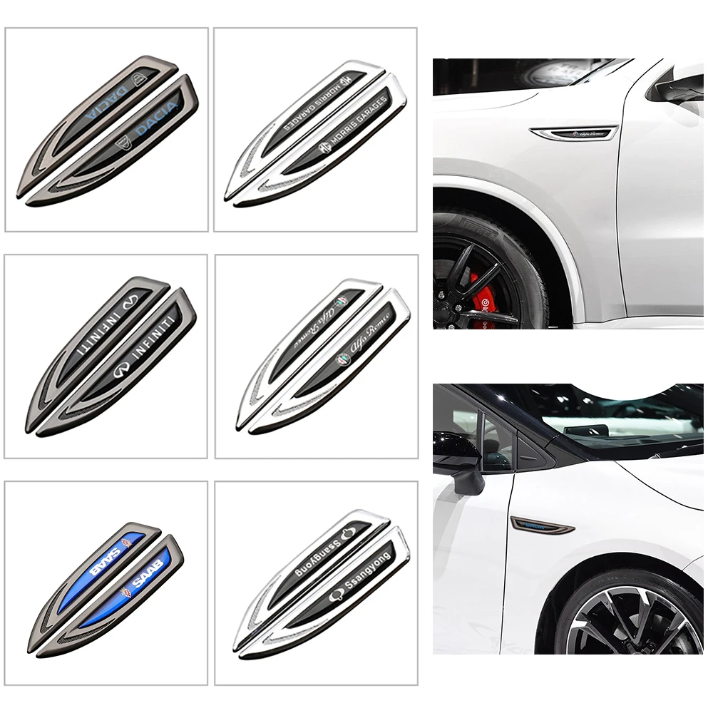 

2Pcs Car Accessories New 3D Metal Side Fender Knife Emblem Stickers For SEAT CUPRA Leon MK3 MK2 Ibiza 6J 6L FR Ateca Arona Exeo
