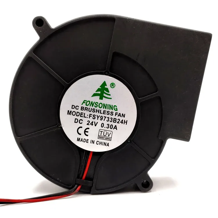 

Fonsoning 9733 24V 0.30A Turbine Blower Cooling Fan FSY9733B24H 9CM
