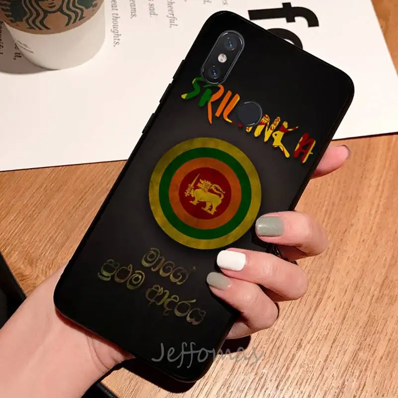 

Sri Lanka flag design pattern Phone Case For Xiaomi Redmi note 7 8 9 t max3 s 10 pro lite coque shell cover funda