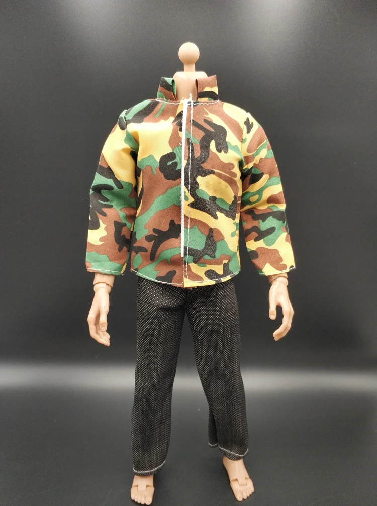 

1/6 scale Male casual Camouflage coat with black Jeans set fit 12 inches Action Figures