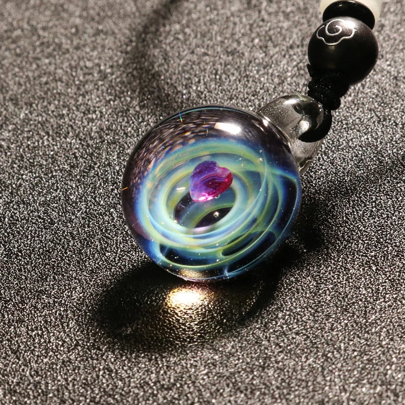 Tousmi Вселенная Космос галактика стеклянный кулон для женщин 64 см регулируемая