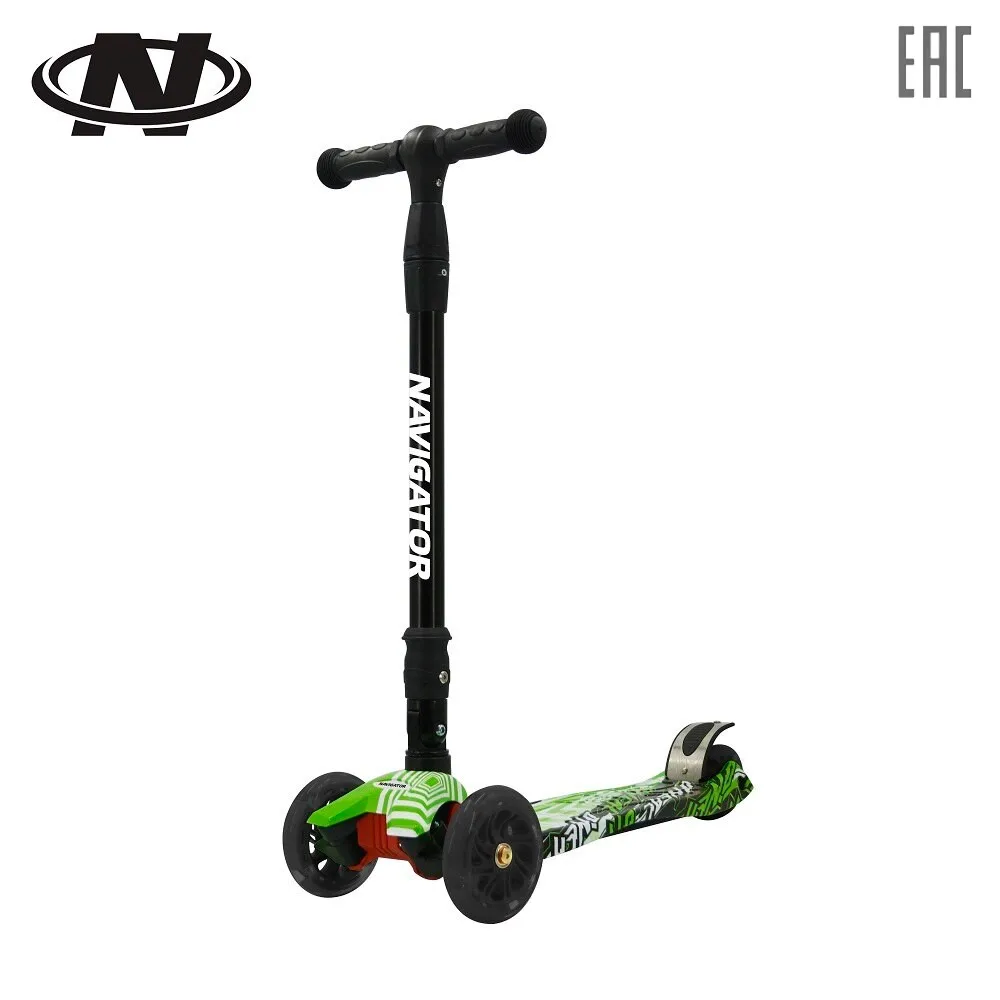 Самокат Navigator белый/красный с рисунком|Самокаты| |