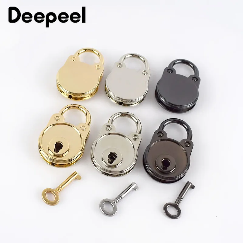 

2/4pcs 28x45mm Metal Padlocks for Bag Suitcase Luggage Square Clasp Turn Twist Lock Buckles Key DIY Purse Hardware Accessories