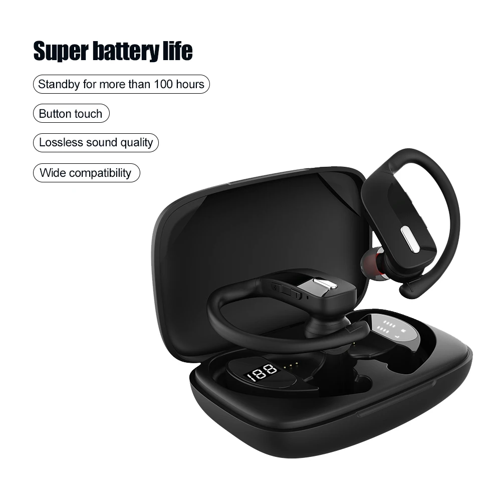 t17 tws wireless headphones stereo bluetooth headset over ear waterproof sports gaming earphone for iphone huawei xiaomi free global shipping