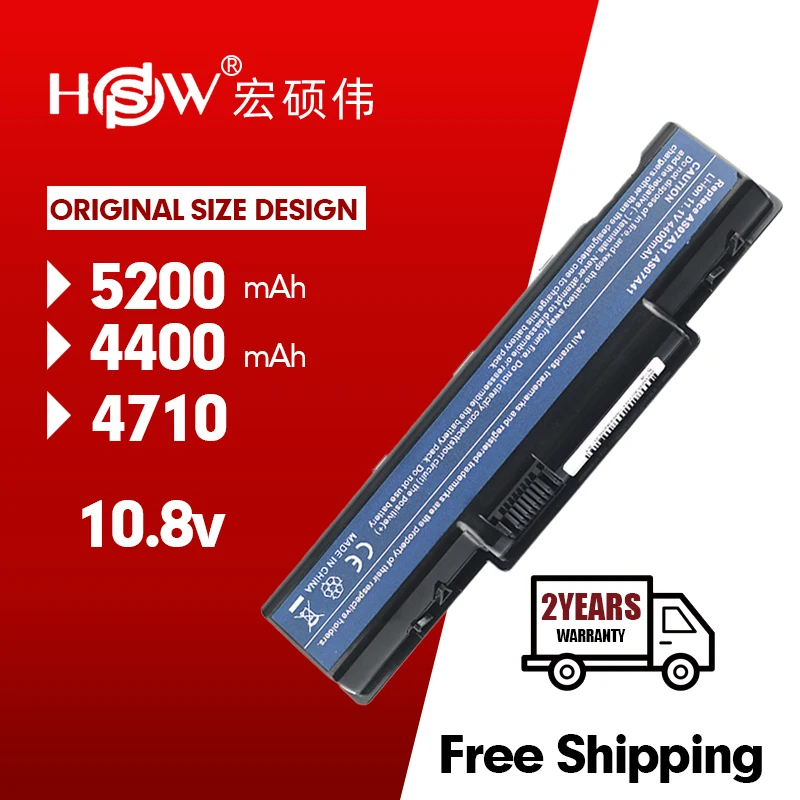 HSW Аккумулятор для ноутбука Acer Aspire 4930g AS07A31 AS07A32 acer AS07A41 AS07A51 AS07A52 AS07A71 AS07A72
