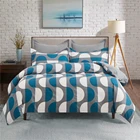 Комплект постельного белья с геометрическим рисунком, пододеяльник, наволочка 220x240 200x200, домашний текстиль