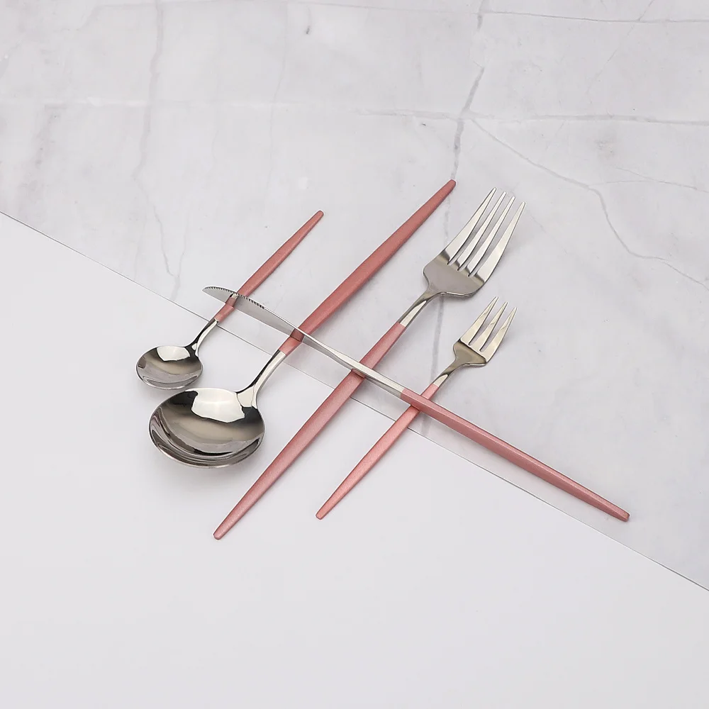 

Tableware Flatware Set 30Pcs Steel Cutlery Set Dinnerware Dinner Gift Box Forks Knives Spoons Set Dishwasher Safe Silverware