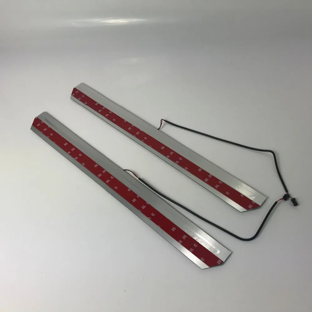 

Express delivery led door sill plate strip welcome light threshold guard protectors for ford fiesta