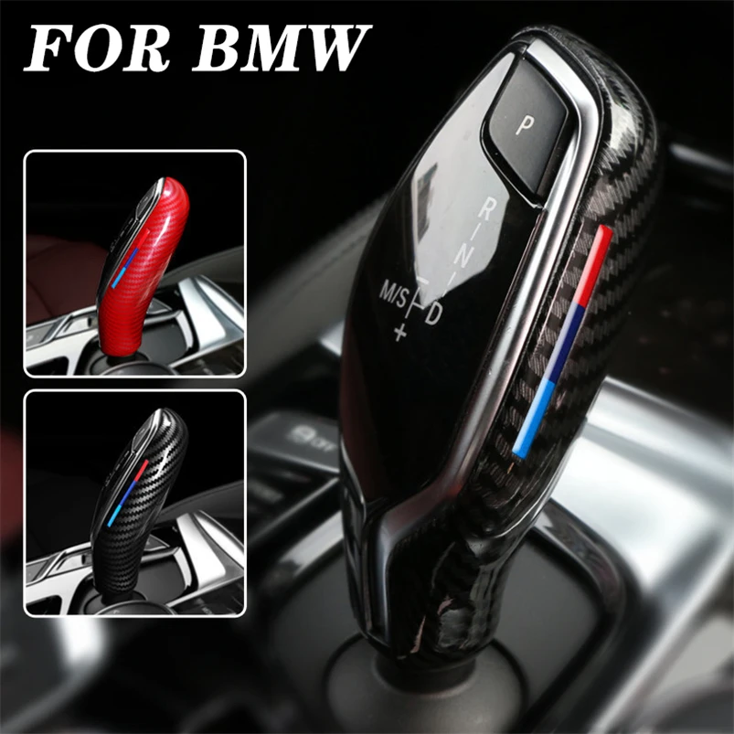 

High-Quality ABS Carbon Car Gear Shift Knob Sticker Cover Styling Trim For BMW 5 Series X3 X4 G30 G31 G01 G02 G32 6gt LHD