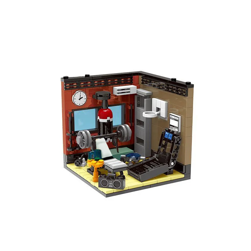 

365Pcs MOC City Home Decor Accessories Bricks Kitchen GYM Bathroom Study Living Room Building Blocks DIY Kids Toys For Children