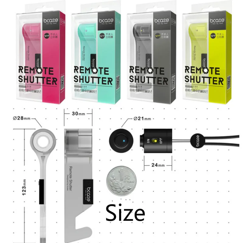 Модный Цветной пульт дистанционного спуска затвора с управлением через Bluetooth