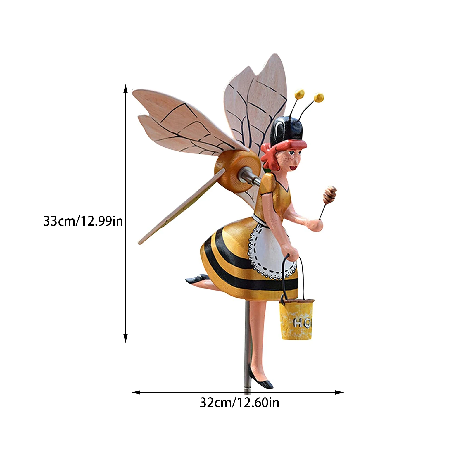 

Garden Windmill Clown Pinwheel Ornaments Yard Statue Vivid Clowns Sculpture For Outdoor Ornament Landscape Garden Decoration