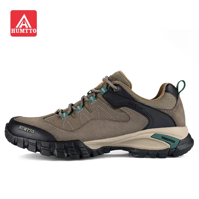 HUMTTO Waterproof Hiking Shoes for Men Women Breathable Leather Trekking Shoes Outdoor Climbing Mountain Walking Women Sneakers