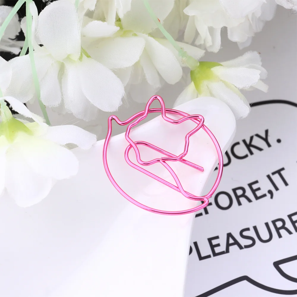 

16pcs Paper Clips Cartoon Shape Design Pin Clip for Office School (Planet Shape Golden)