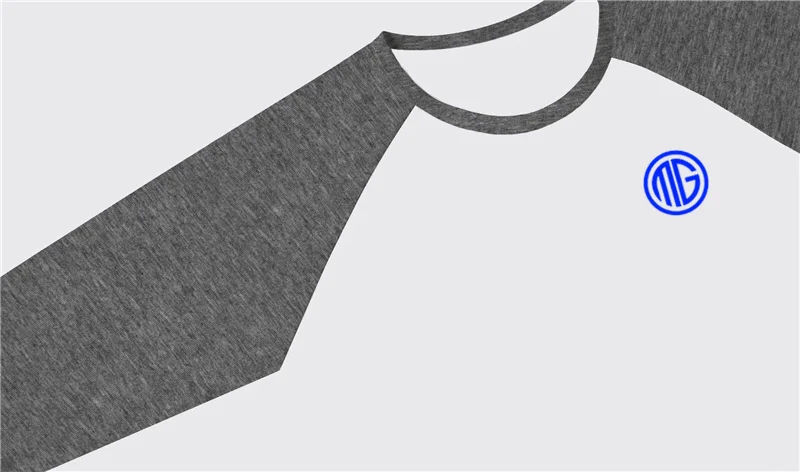 

Seven quarter Sleeve T-Shirt Men 2019 Spring Autumn O-Neck T Shirt Mens Fashion Patchwork Stretch Cotton Tee Tops